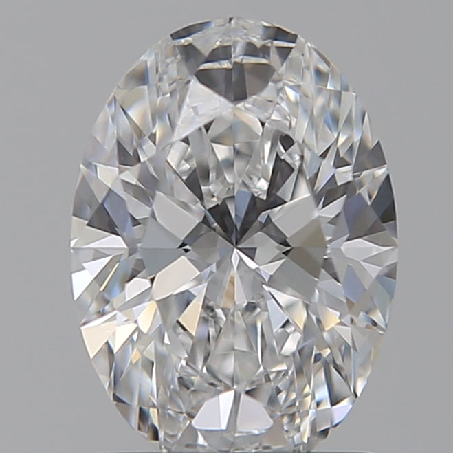 1.28 Carat Oval Lab Diamond with  Cut Diamond in 14KT  view 1
