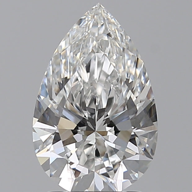 2.05 Carat Pear Lab Diamond with  Cut Diamond in 14KT  view 1
