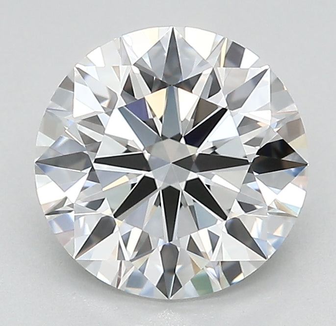 2.14 Carat Round Lab Diamond with  Cut Diamond in 14KT  view 1

