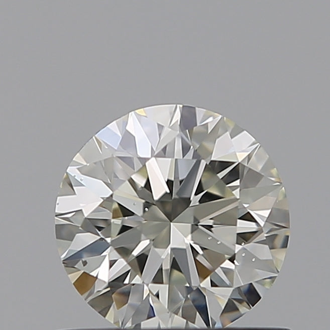 0.6 Carat Round Natural Diamond with  Cut Diamond in 14KT  view 1
