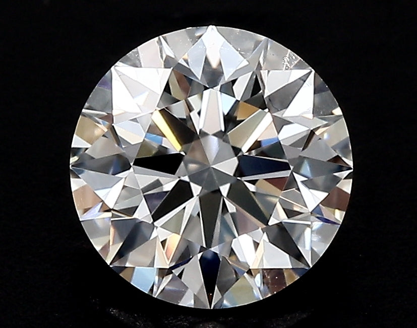 4.15 Carat Round Lab Diamond with  Cut Diamond in 14KT  view 1
