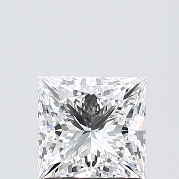 1.54 Carat Princess Lab Diamond with  Cut Diamond in 14KT  view 1
