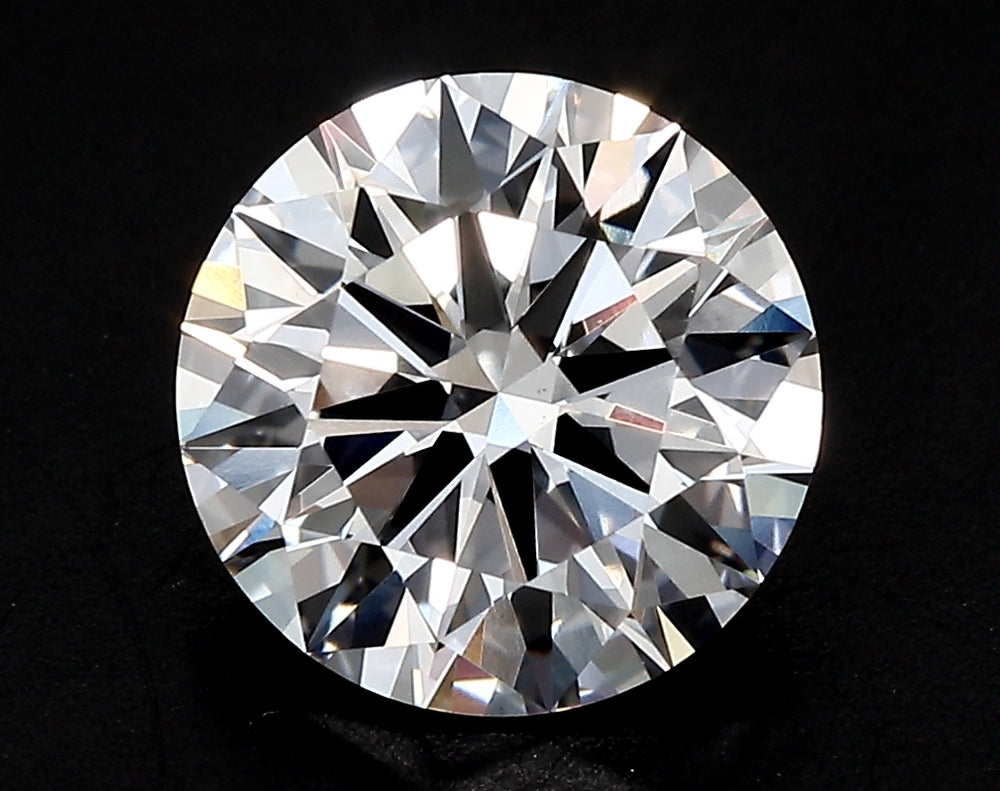 2.5 Carat Round Lab Diamond with  Cut Diamond in 14KT  view 1
