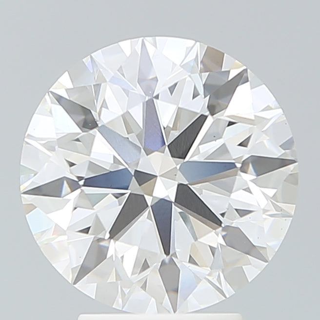 4.06 Carat Round Lab Diamond with  Cut Diamond in 14KT  view 1
