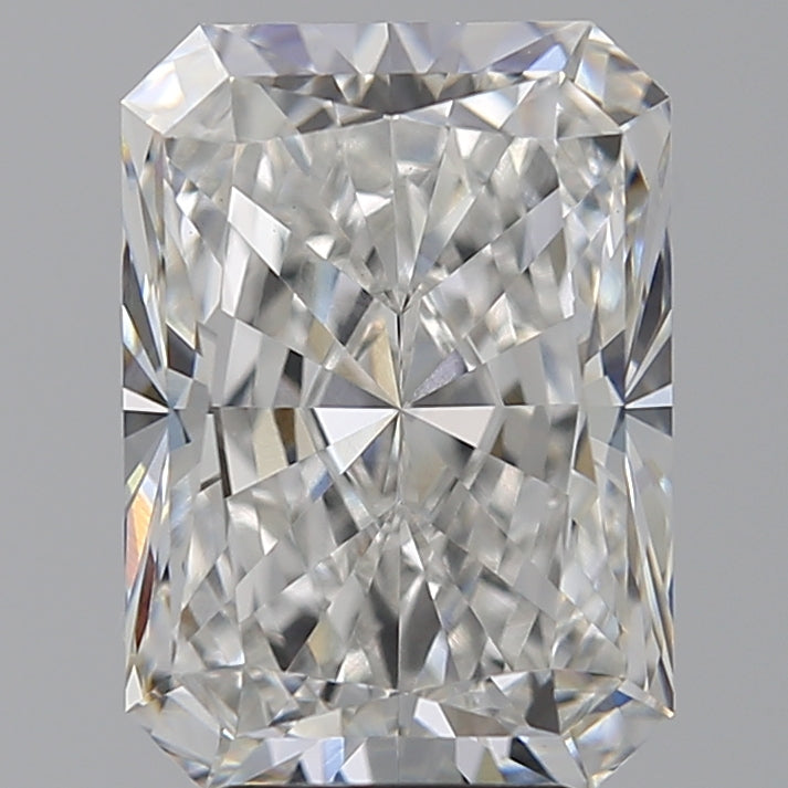 5.01 Carat Radiant Lab Diamond with  Cut Diamond in 14KT  view 1
