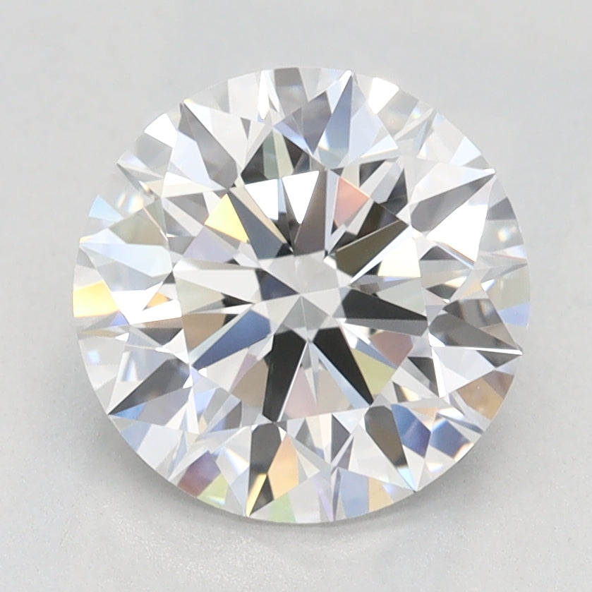 1.75 Carat Round Lab Diamond with  Cut Diamond in 14KT  view 1
