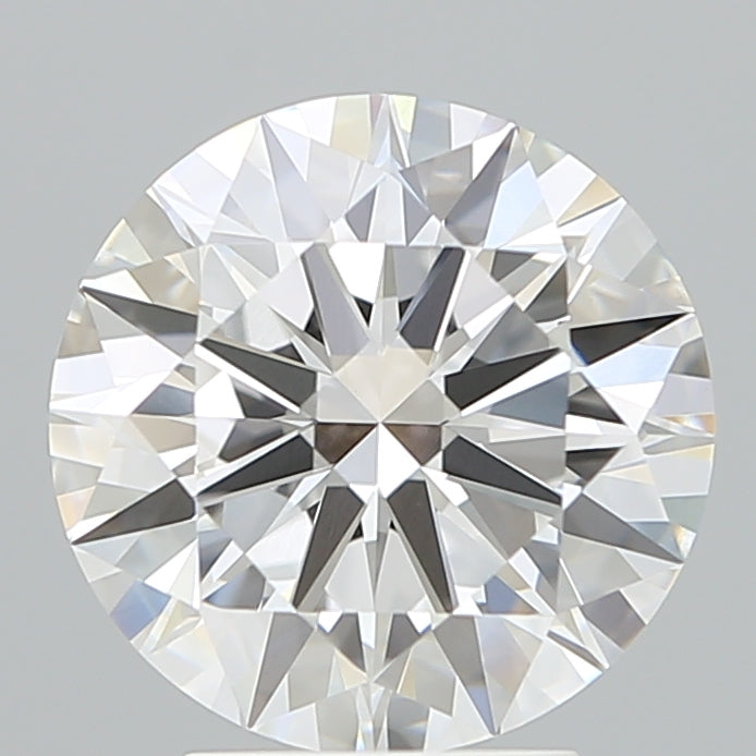 3.67 Carat Round Lab Diamond with  Cut Diamond in 14KT  view 1
