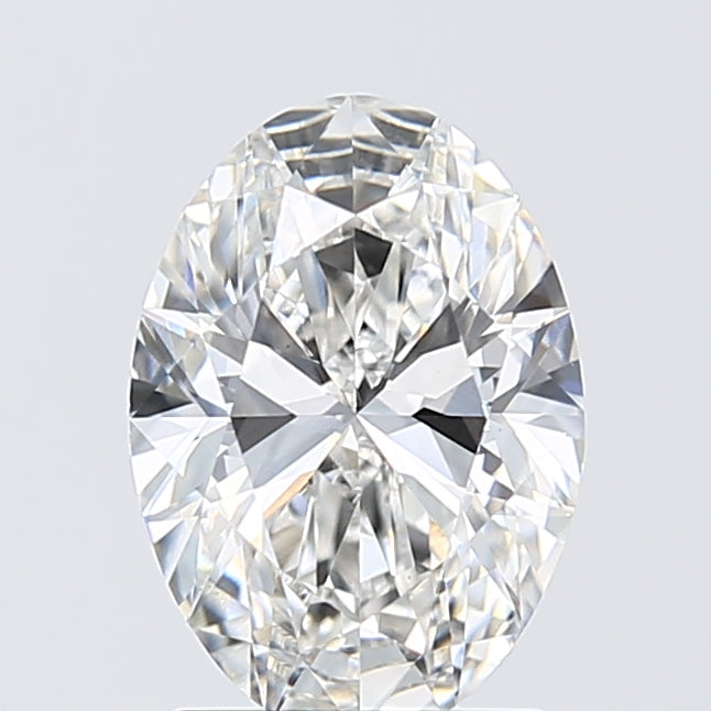 1.95 Carat Oval Lab Diamond with  Cut Diamond in 14KT  view 1
