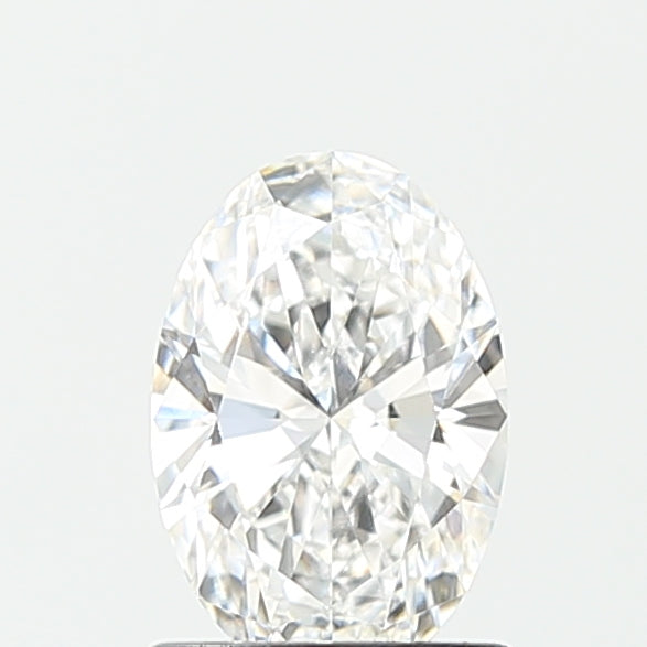 1.05 Carat Oval Lab Diamond with  Cut Diamond in 14KT  view 1
