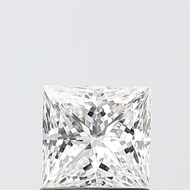 1.05 Carat Princess Lab Diamond with  Cut Diamond in 14KT  view 1
