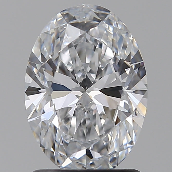 1.5 Carat Oval Lab Diamond with  Cut Diamond in 14KT  view 1
