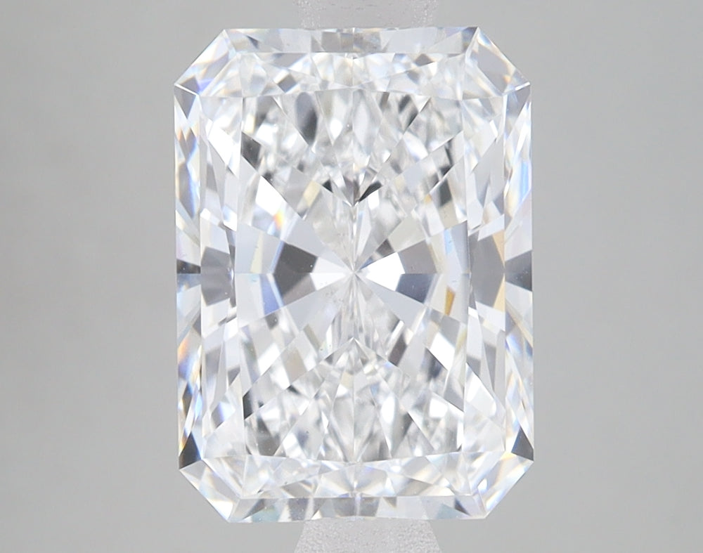 3.45 Carat Radiant Lab Diamond with  Cut Diamond in 14KT  view 1
