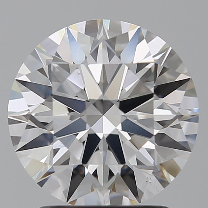 2.06 Carat Round Lab Diamond with  Cut Diamond in 14KT  view 1
