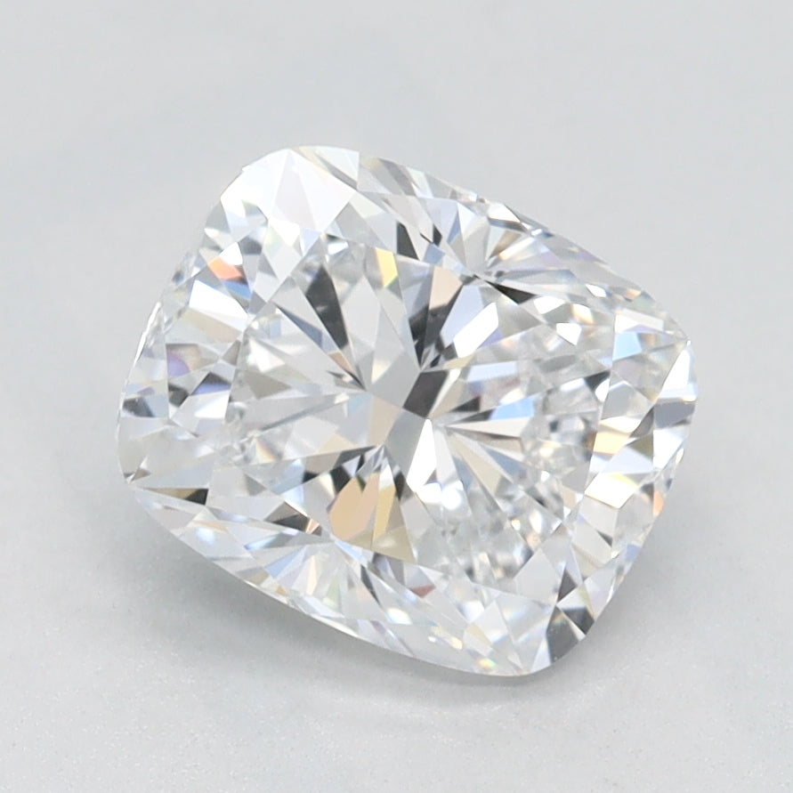 1.5 Carat Cushion Lab Diamond with  Cut Diamond in 14KT  view 1
