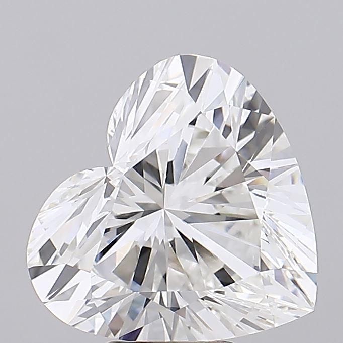7.03 Carat Heart Lab Diamond with  Cut Diamond in 14KT  view 1
