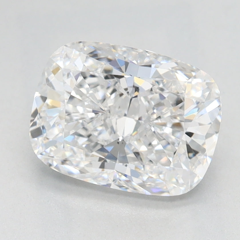 1.5 Carat Cushion Lab Diamond with  Cut Diamond in 14KT  view 1
