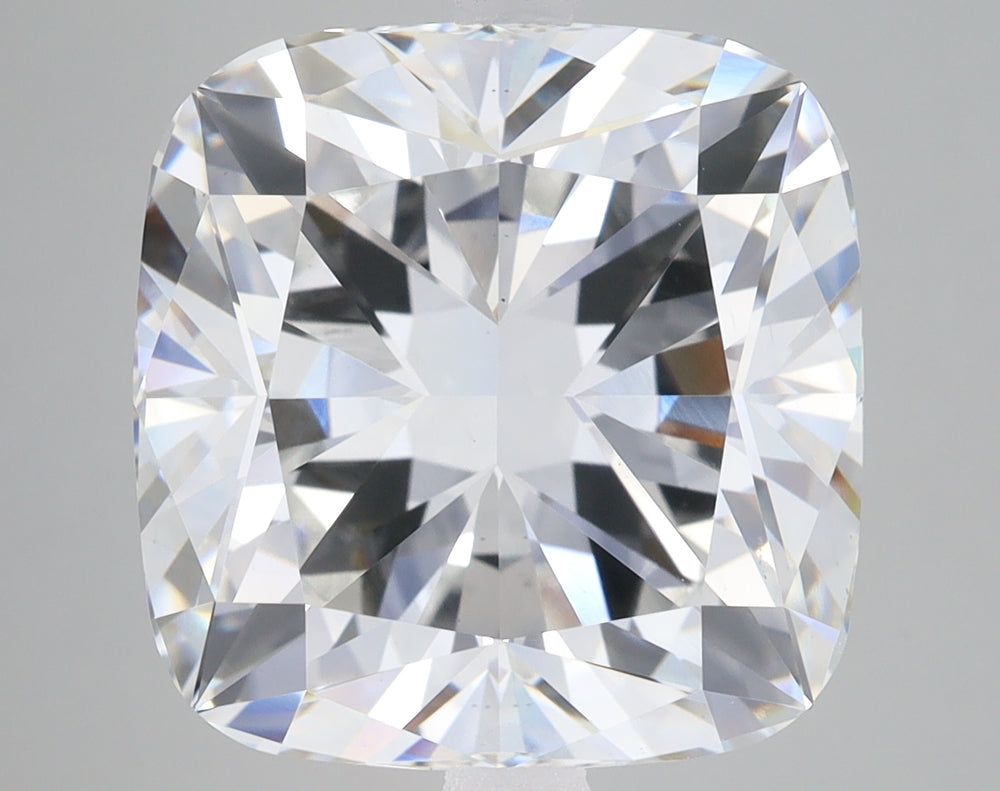 10.31 Carat Cushion Lab Diamond with  Cut Diamond in 14KT  view 1
