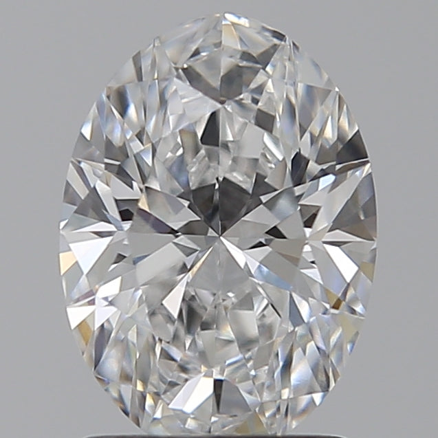 1.5 Carat Oval Lab Diamond with  Cut Diamond in 14KT  view 1
