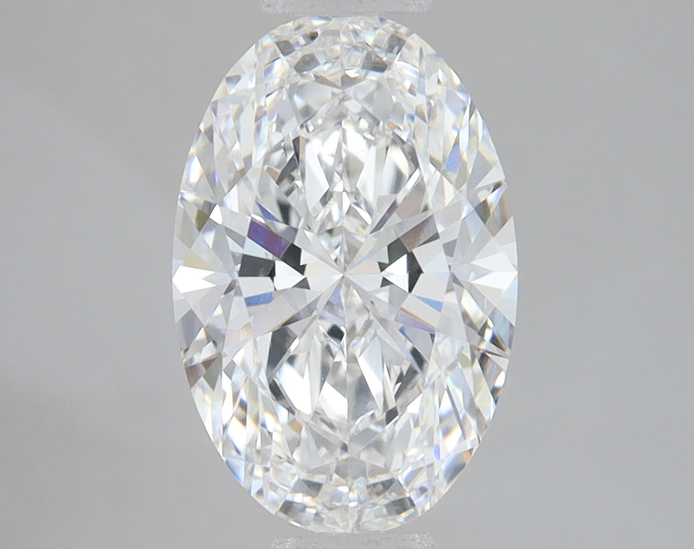 2.36 Carat Oval Lab Diamond with  Cut Diamond in 14KT  view 1
