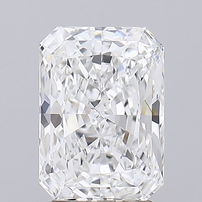 3.04 Carat Radiant Lab Diamond with  Cut Diamond in 14KT  view 1
