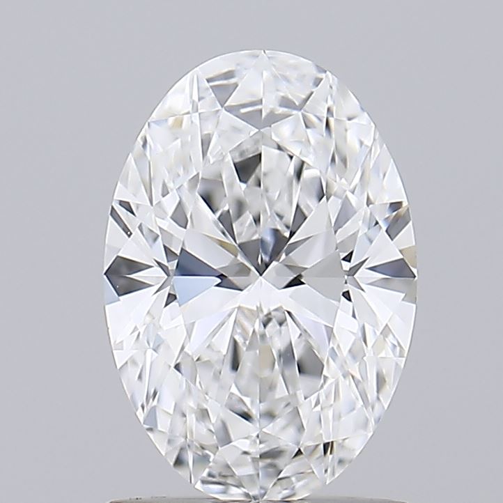1.01 Carat Oval Lab Diamond with  Cut Diamond in 14KT  view 1
