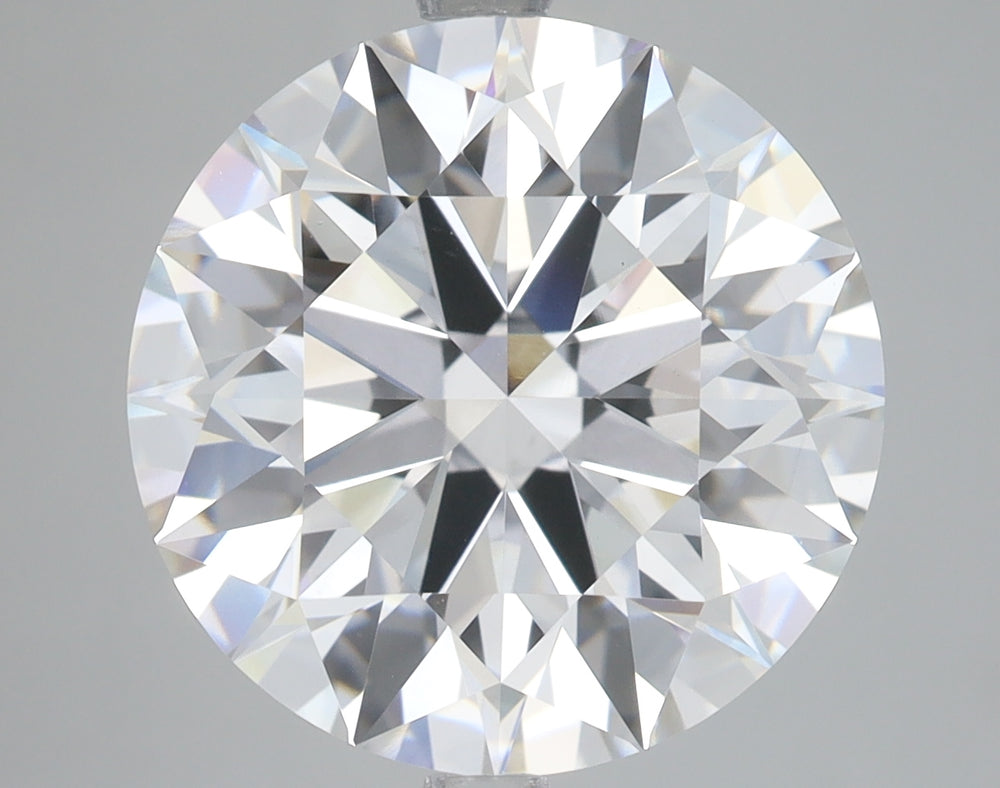8.05 Carat Round Lab Diamond with  Cut Diamond in 14KT  view 1
