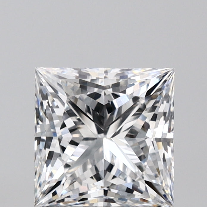 2.0 Carat Princess Lab Diamond with  Cut Diamond in 14KT  view 1
