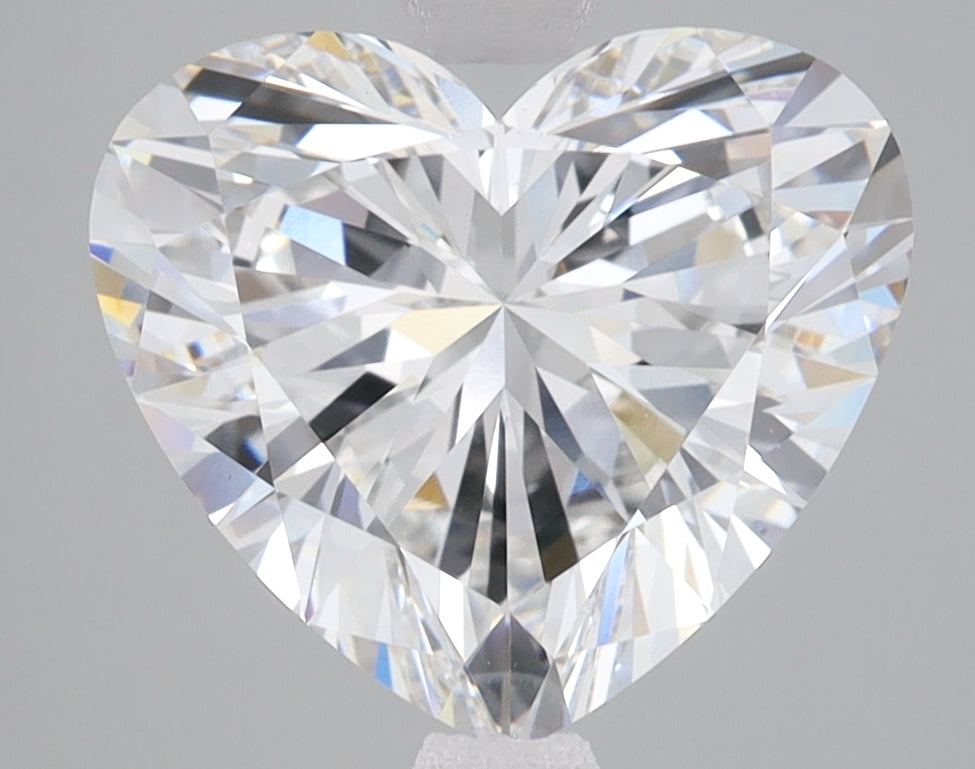 4.1 Carat Heart Lab Diamond with  Cut Diamond in 14KT  view 1
