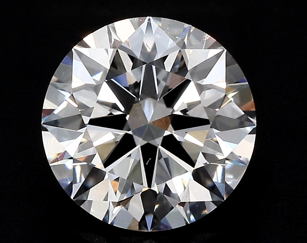 3.43 Carat Round Lab Diamond with  Cut Diamond in 14KT  view 1
