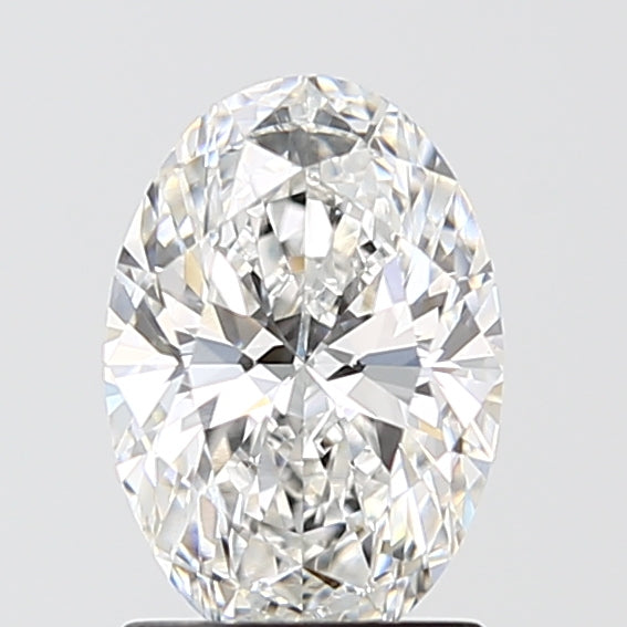 1.56 Carat Oval Lab Diamond with  Cut Diamond in 14KT  view 1
