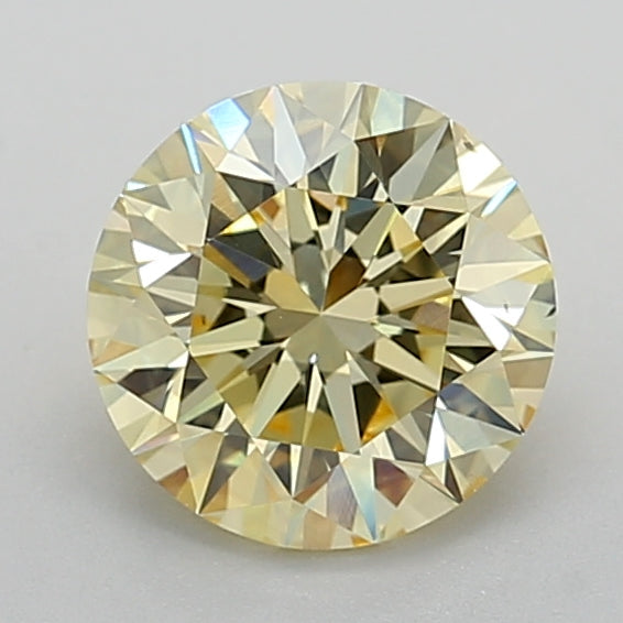 2.03 Carat Round Lab Diamond with  Cut Diamond in 14KT  view 1
