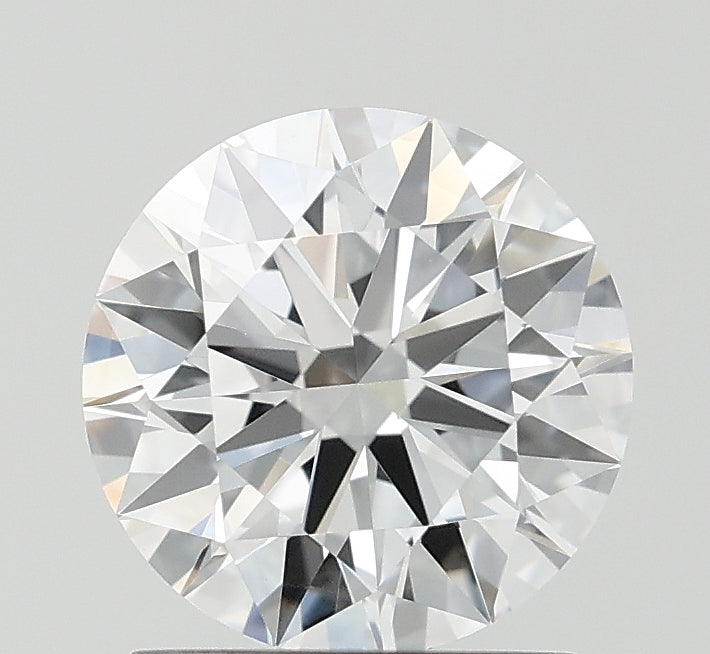 1.35 Carat Round Lab Diamond with  Cut Diamond in 14KT  view 1
