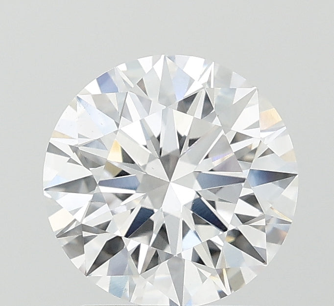 2.17 Carat Round Lab Diamond with  Cut Diamond in 14KT  view 1

