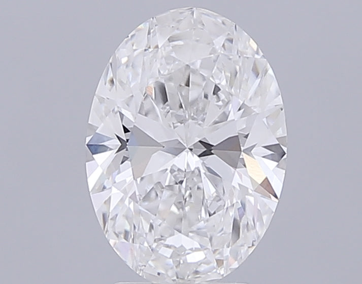 3.71 Carat Oval Lab Diamond with  Cut Diamond in 14KT  view 1
