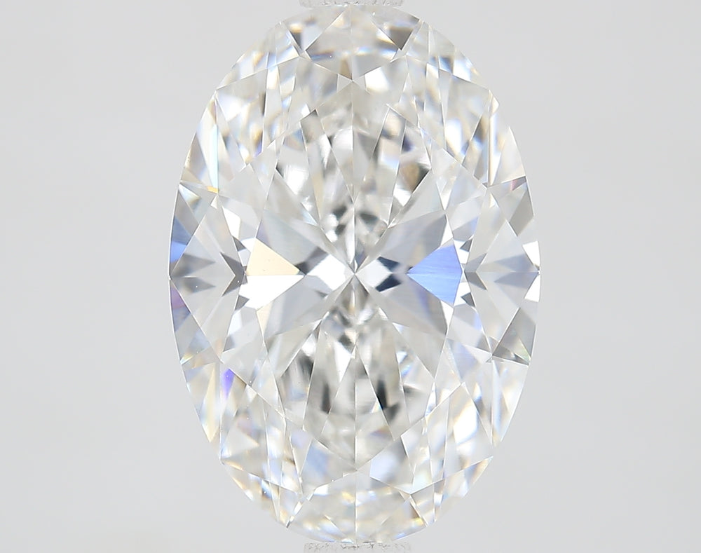 2.52 Carat Oval Lab Diamond with  Cut Diamond in 14KT  view 1
