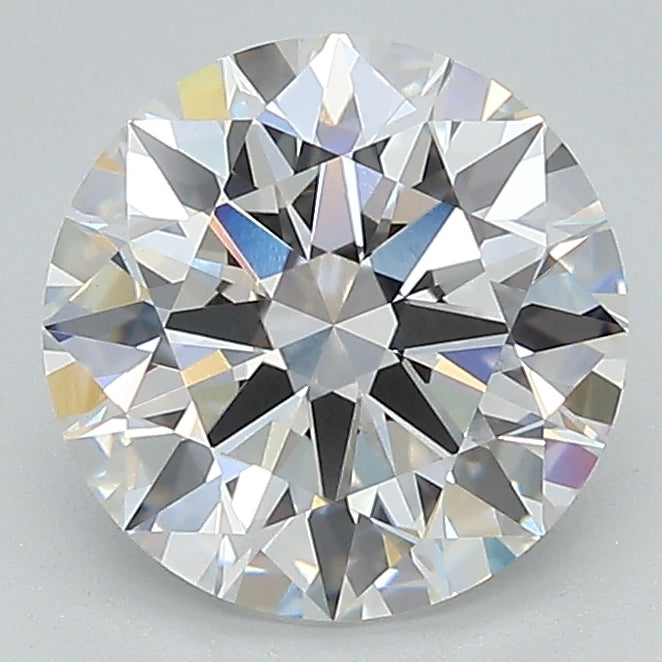 2.21 Carat Round Lab Diamond with  Cut Diamond in 14KT  view 1

