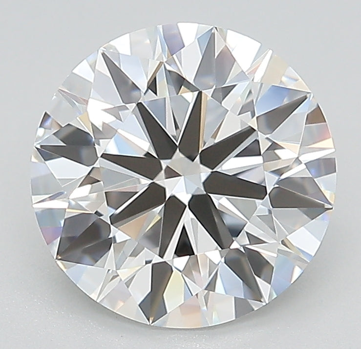 2.92 Carat Round Lab Diamond with  Cut Diamond in 14KT  view 1
