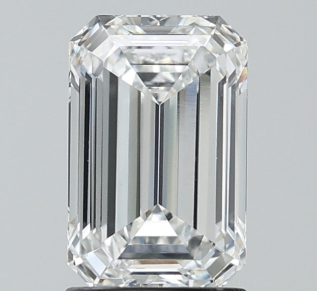 1.91 Carat Emerald Lab Diamond with  Cut Diamond in 14KT  view 1
