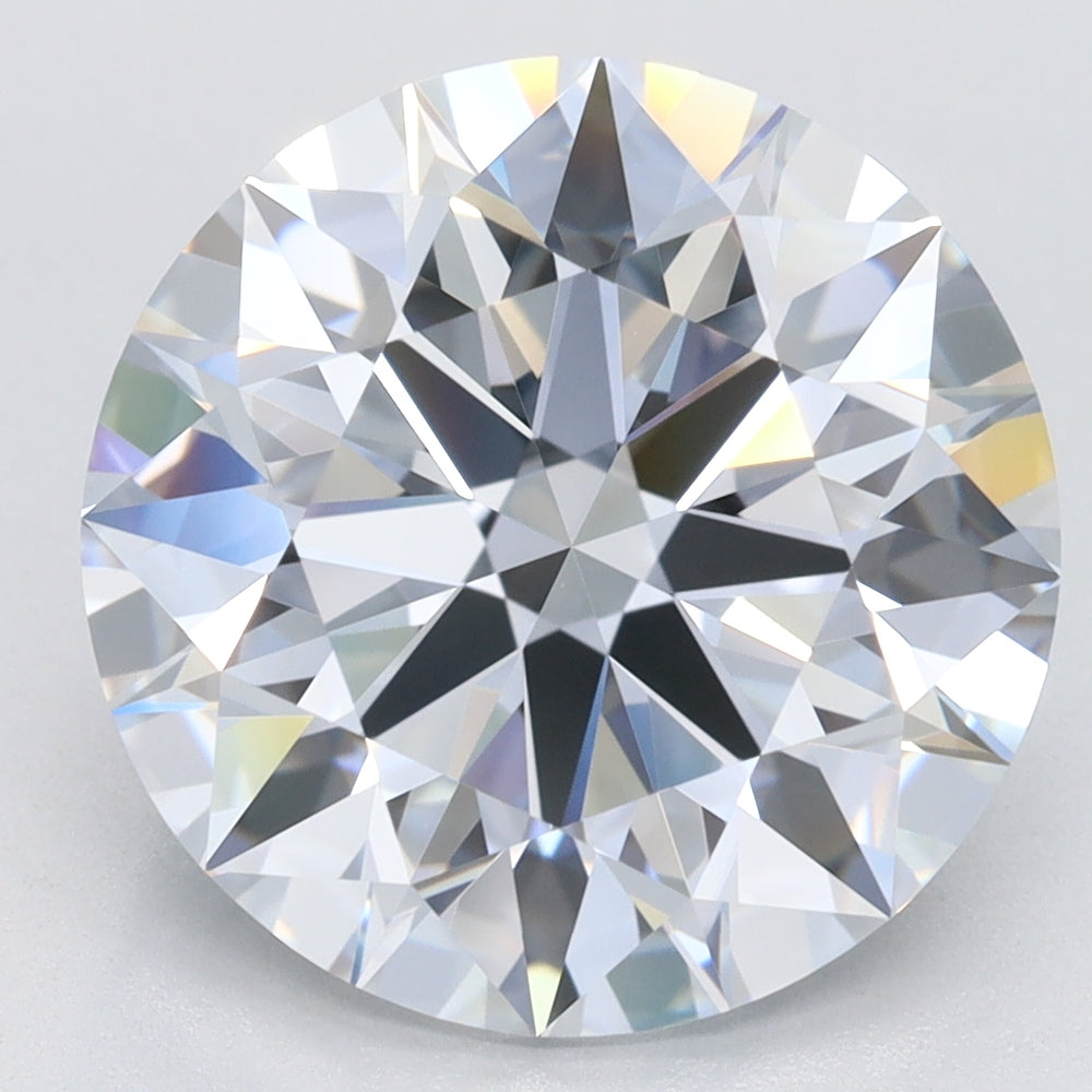 5.25 Carat Round Lab Diamond with  Cut Diamond in 14KT  view 1
