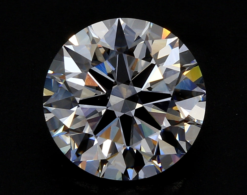 3.01 Carat Round Lab Diamond with  Cut Diamond in 14KT  view 1

