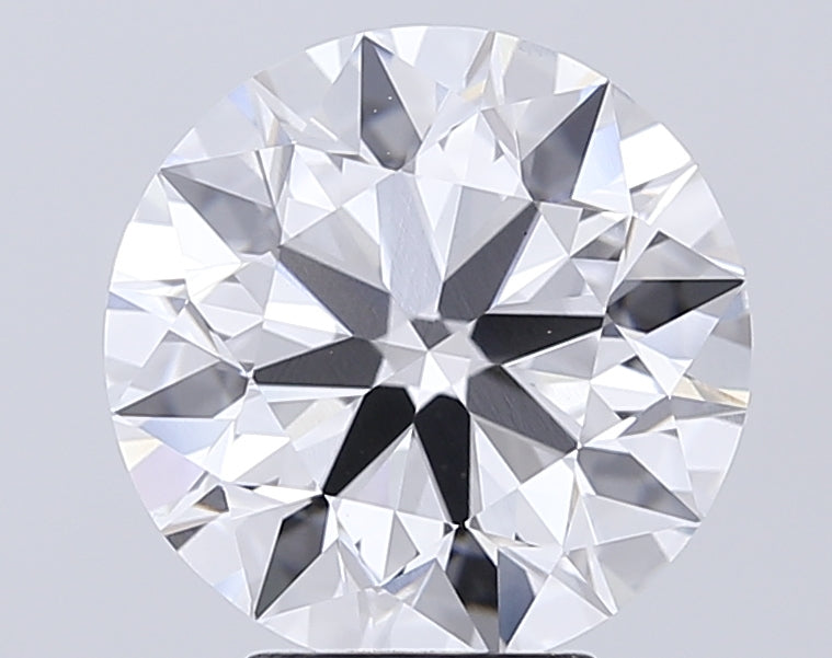 5.0 Carat Round Lab Diamond with  Cut Diamond in 14KT  view 1
