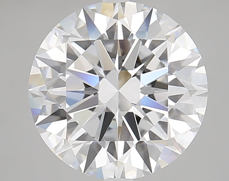 3.5 Carat Round Lab Diamond with  Cut Diamond in 14KT  view 1
