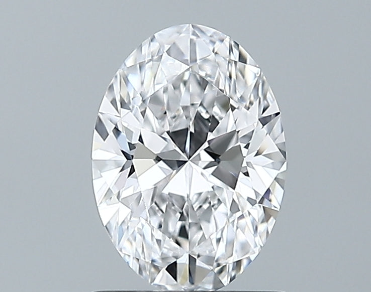 1.09 Carat Oval Lab Diamond with  Cut Diamond in 14KT  view 1
