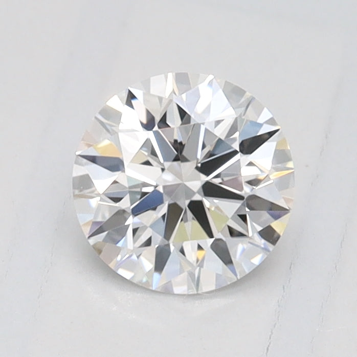 0.5 Carat Round Lab Diamond with  Cut Diamond in 14KT  view 1
