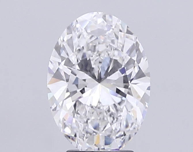4.01 Carat Oval Lab Diamond with  Cut Diamond in 14KT  view 1
