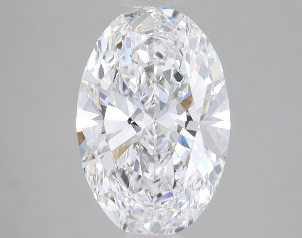 2.08 Carat Oval Lab Diamond with  Cut Diamond in 14KT  view 1
