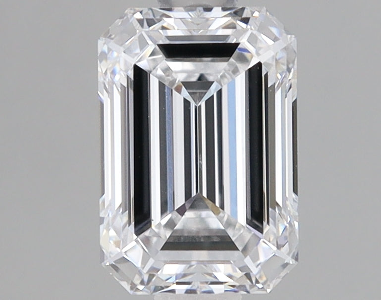 1.51 Carat Emerald Lab Diamond with  Cut Diamond in 14KT  view 1
