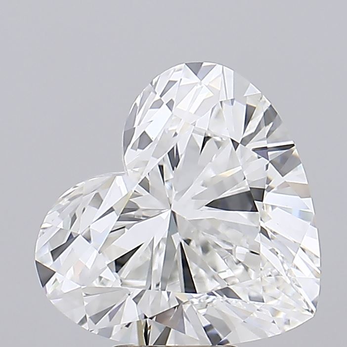 7.07 Carat Heart Lab Diamond with  Cut Diamond in 14KT  view 1
