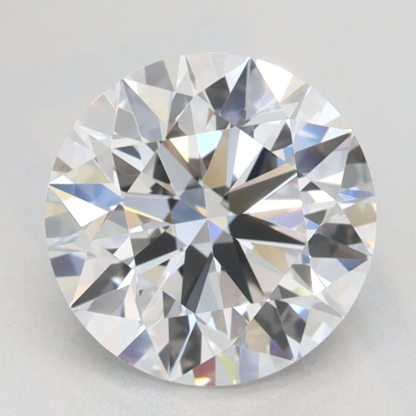 2.0 Carat Round Lab Diamond with  Cut Diamond in 14KT  view 1
