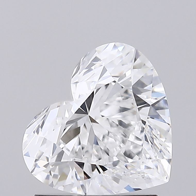 1.35 Carat Heart Lab Diamond with  Cut Diamond in 14KT  view 1
